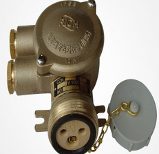 Watertight copper junction box for ships